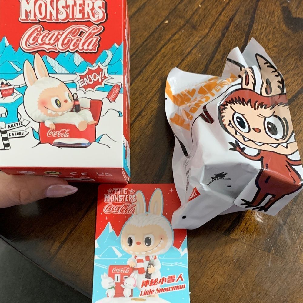 The Monsters x Coca-Cola Little Snowman Blind Box Figure | Opened
